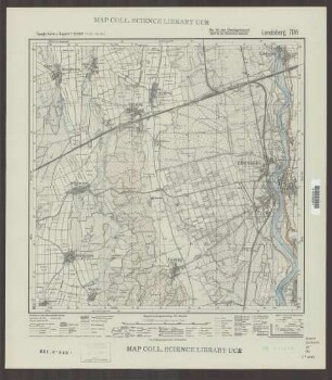 708 Landsberg ; Topographische Karte von Bayern 1:25.000 [Positionsblätter]