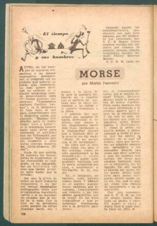 Morse : El tiempo y sus hombres