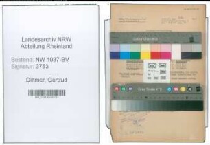 Entnazifizierung Gertrud Dittmer , geb. 15.04.1915 ()