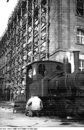 Dresden, Neues Rathaus, Wiederaufbau, 1948/52