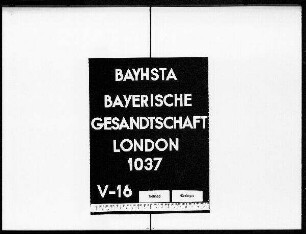 Murchison, Sir Roderick, Vorstand des geologischen Instituts und der Bergwerksschule in London, Bitte um die Übersichten des Bergwerks-, Hütten- und Salinenbetriebs in Bayern.