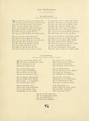 Zwei Frühlingstage. Von Julius Rodenberg