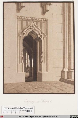 [Eingang zur Sakristei des Meißner Domes].