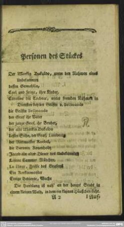 Personen des Stückes