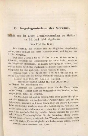 Rechenschaftsbericht von Prof. Dr. Krauss