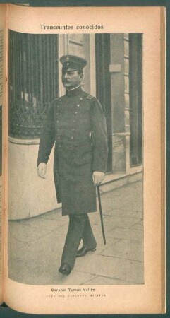 Coronel Tomás Vallé, jefe del Gabinete Militar - [Retrato] : Transeúntes conocidos