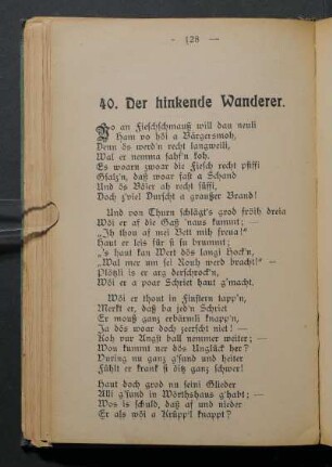 40. Der hinkende Wanderer.