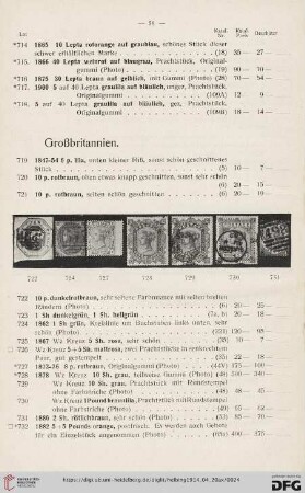 Großbritannien (Nr. 719-761)