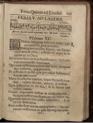 Feria V. Ad Laudes.
