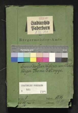 Retablissement auf dem Ükern: Erwerb des Grundbesitzes von Ackerbürger Bernhard Hoppe
