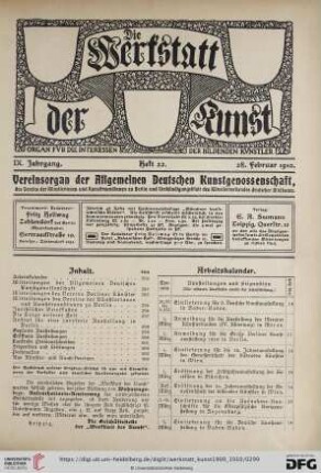 Heft 22 (28. Februar 1910)