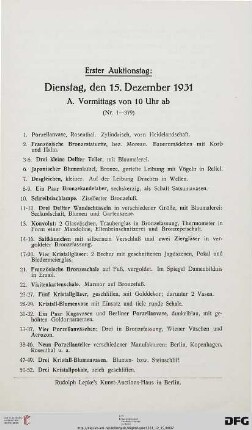 A. Vormittags von 10 Uhr ab (Nr. 1-379)