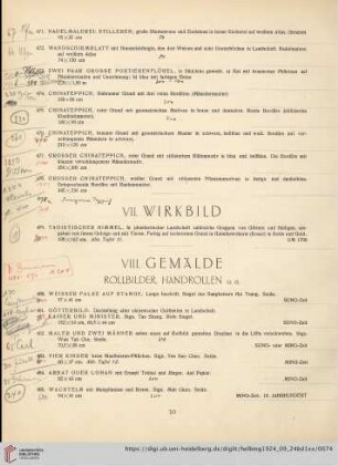VIII. Gemälde, Rollbilder, Handrollen u.a. (Nr. 480-510)