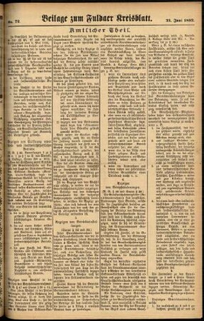 Zweite Ausgabe vom Dienstag, den 21. Juni 1892.