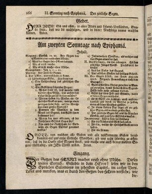 166-181, Am zweyten Sonntage nach Epiphaniae