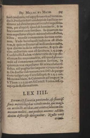Lex IIII.