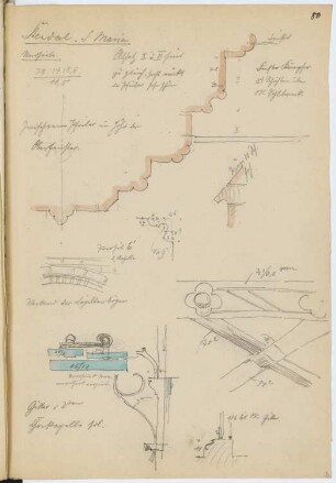 St. Marien, Stendal: Detail (aus: Skizzen- und Fotoalbum 11)