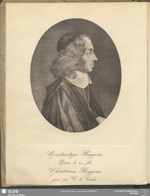 Constantyn Huygens. Dessin de son fils Christiaan Huygens, gravé par C. de Visscher