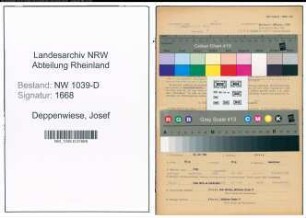 Entnazifizierung Josef Deppenwiese , geb. 26.07.1920 (Amtsinspektor)