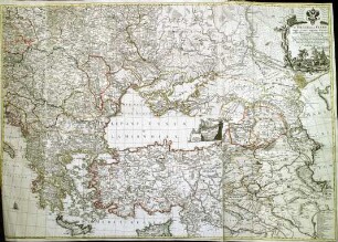 WHK 27 Russisch-Türkischer Krieg: Karte der Kriegsschauplätze im Krieg der Russen mit den Türken, um 1770