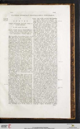 Altera concilii Basileensis appendix
