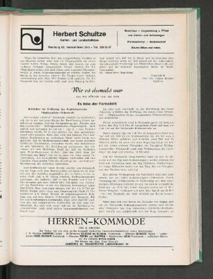 Wie es damals war: Es lebe der Fortschritt