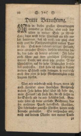Dritte Betrachtung