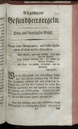 Drey und dreißigstes Stück.