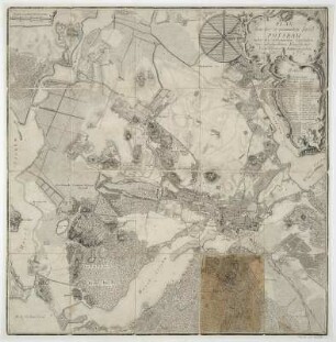 Plan der Potsdamer Insel, 1:20 000, Radierung, 1774