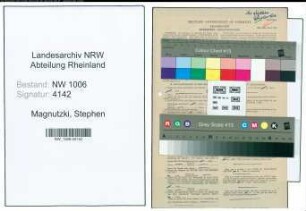 Entnazifizierung Stephen Magnutzki , geb. 02.09.1893 (Jagdaufseher)