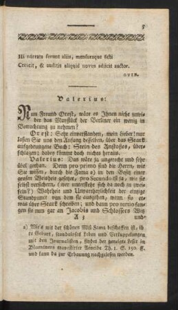 Valerius: ... Orest: ...