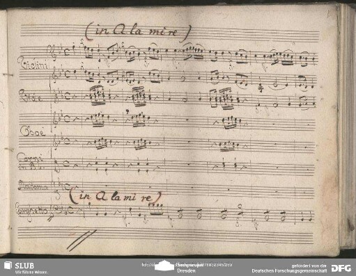 Aria: "Mio caro marchesino" in Bb-Dur