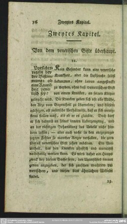 Zweytes Kapitel. Von dem venerischen Gifte überhaupt