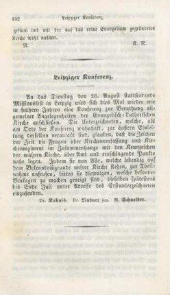 132 Leipziger Konferenz
