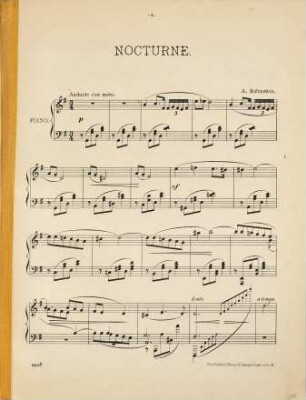 Album : favorite pianoforte pieces. Vol. 7, Nocturne (G maj.). Mélancolie. Rêverie. Aubade. Mazurka