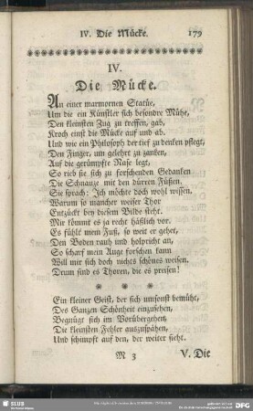 IV. Die Mücke