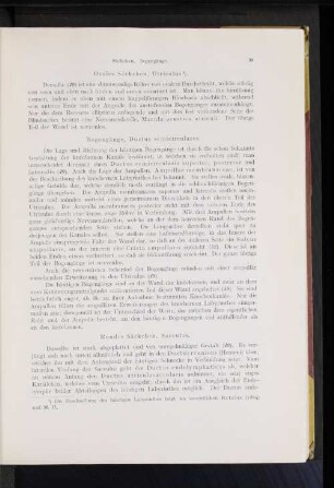 Bogengänge, Ductus semicirculares.