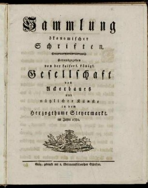 Sammlung ökonomischer Schriften