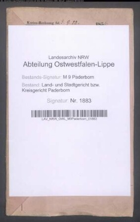 Erblasser: Schmitz, gen. Jürgensmeyer, Adolf: