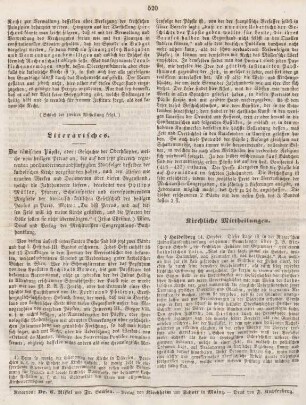 520 Kirchliche Mittheilungen