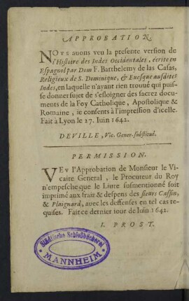 Approbation. / Permission.