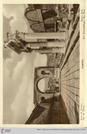 Pompei – Arco di Nerone. – Arc de Néron. – Nero’s Arch. – Der Triumphbogen des Nero.