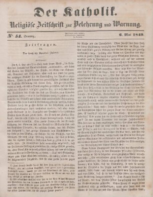 213-216 Zeitfragen : VI. Das kirchliche Synodal-Institut (Fortsetzung)