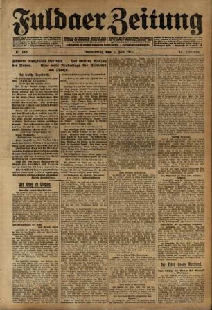 Ausgabe vom Donnerstag, den 01. Juli 1915.