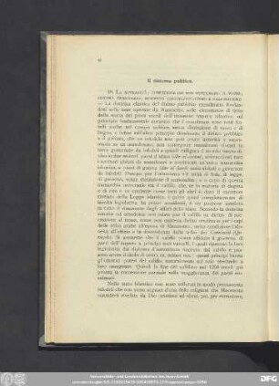 Il sistema politico.