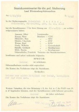 Gaiser, Friedrich