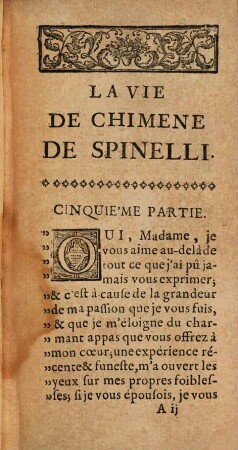 La Vie De Chimene De Spinelli : Histoire Veritable, 5
