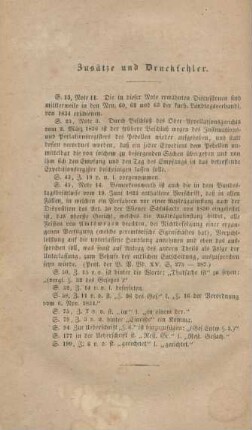 Zusätze und Druckfehler