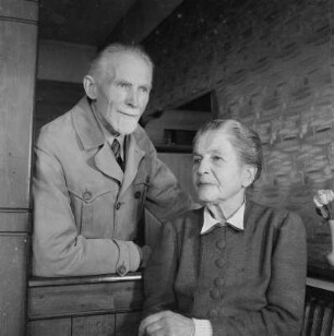 Porträt Architekt Rudolf Kolbe mit Frau