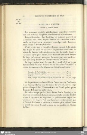 Deuxième Groupe. Pièces De Grosse Forge